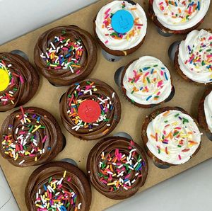 Vegan + GF assortment cupcakes  at Vegan Art by Indira in Miami