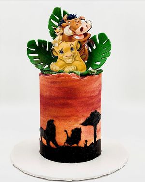 Vegan + GF Lion king cake at Vegan Art by Indira in Miami