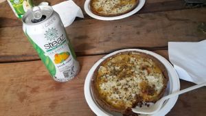 Vegan quiche at Planta Maestra - Vitacura in Santiago