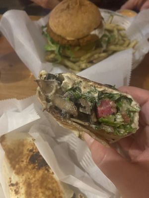 Vegan Shawarma Wrap  at Ziatun in Beacon