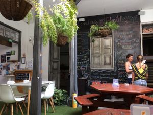 info board at Bioway in Cali