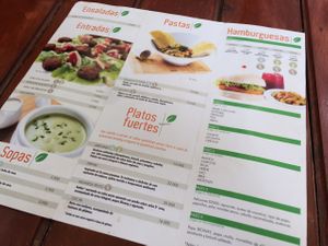 menu at Bioway in Cali