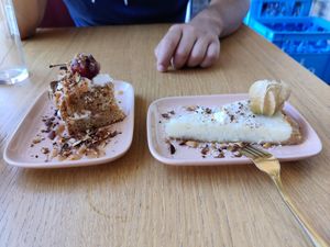 Desserts - beautiful and yummy #Veganuary at O Xexexe in Costa Da Caparica