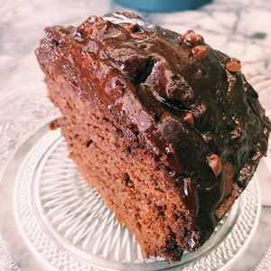 Carrob and Cacau cake “vegan” at O Xexexe in Costa Da Caparica