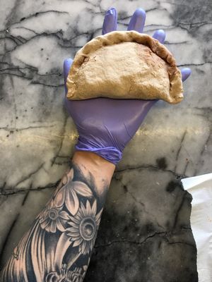 Vegan Mini Calzone Pizza  at O Xexexe in Costa Da Caparica