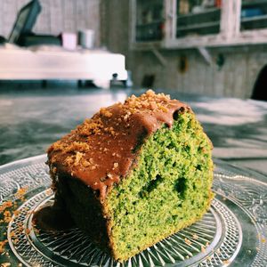 Spinach and Creamy Chocolate Cake (vegetarian) at O Xexexe in Costa Da Caparica