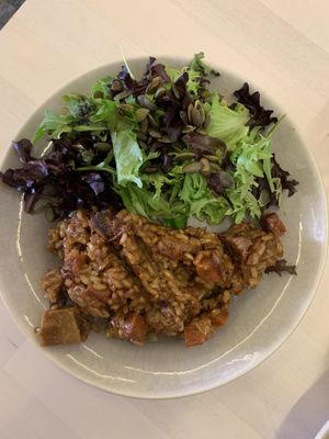 Mini portion of duck and chorizo rice  at O Xexexe in Costa Da Caparica