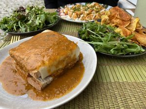 Vegan Francesinha at O Xexexe in Costa Da Caparica