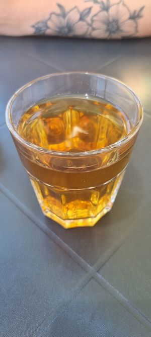 Mint tea at Alfarroba Cafe in Albufeira