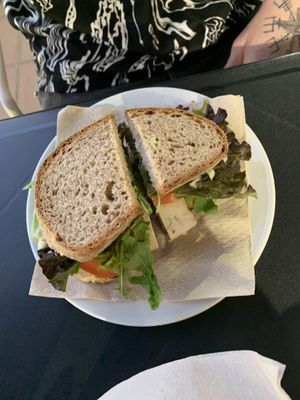 tofu sandwich   at Alfarroba Cafe in Albufeira
