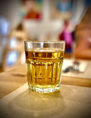 Pennyroyal and Bella Louisa Tea  at Alfarroba Cafe in Albufeira