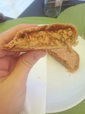 Pasties, melt in mouth texture at Alfarroba Cafe in Albufeira