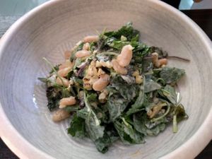 baby kale salad at Erven in Santa Monica