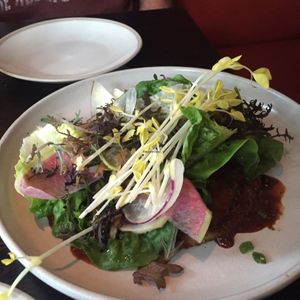 cabbage pancake at Erven in Santa Monica