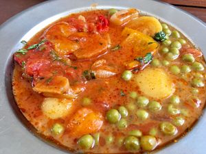 Veggie stew at ASDz Cafeteria in Sarajevo