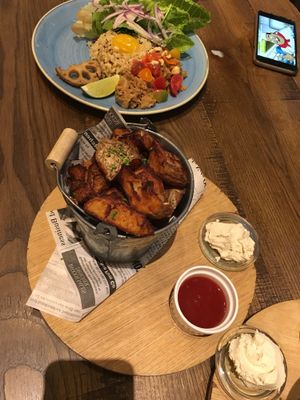 Roasted Potatoes with cashew cream and ketchup at Mr. Farmer - Roppongi in Tokyo