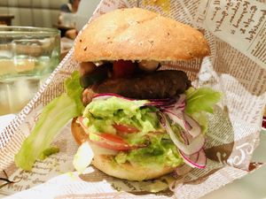 Vegan Mexican Burger.  at Mr. Farmer - Shinjuku in Tokyo
