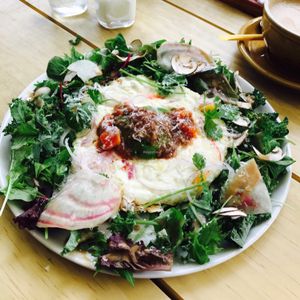 omelette  at Mr. Farmer - Shinjuku in Tokyo