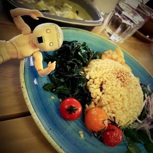 Delicious vegan curry rice at Mr. Farmer - Shinjuku in Tokyo