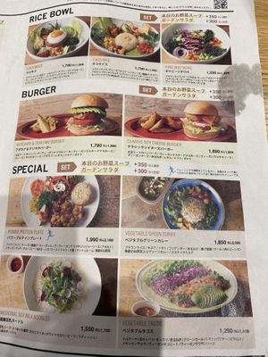 Menu options   at Mr. Farmer - Shinjuku in Tokyo