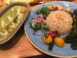 green Thai curry  at Mr. Farmer - Shinjuku in Tokyo