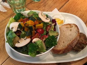 Custom salad  at Mr. Farmer - Shinjuku in Tokyo