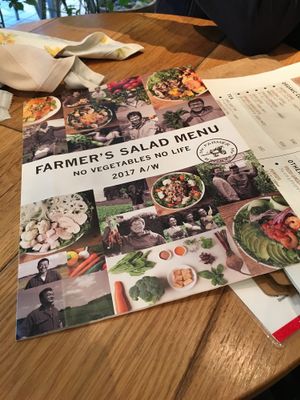 Menu  at Mr. Farmer - Shinjuku in Tokyo