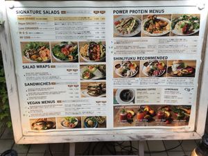 The meny. at Mr. Farmer - Shinjuku in Tokyo