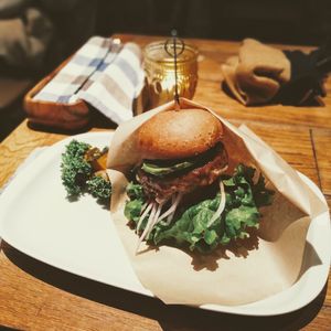 Vegan Burger at Mr. Farmer - Shinjuku in Tokyo