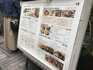 Menu at Mr. Farmer - Shinjuku in Tokyo