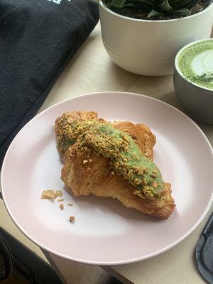 pistachio croissant   at Hey Plant Bae in Edinburgh