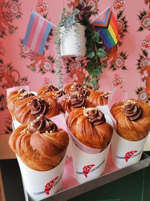 Vegan no-tella cruffins at Hey Plant Bae in Edinburgh