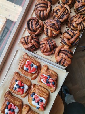 danish and babka at Hey Plant Bae in Edinburgh