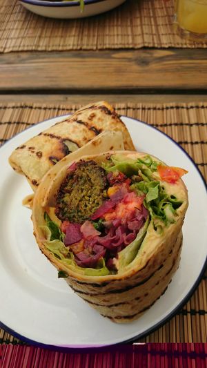 Falafel wrap  at Monkey in Chamonix-mont-blanc