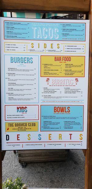 Menu at Monkey in Chamonix-mont-blanc