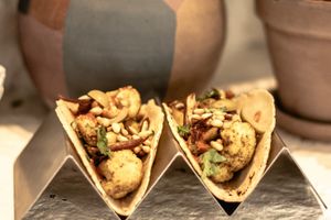 Cauliflower Tacos at Monkey in Chamonix-mont-blanc