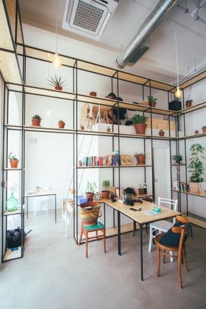 Air-conditioned and bright indoor space with free wi-fi... at SHE Bio Bistro in Sibenik