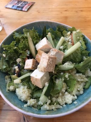 Miller and greens salad with tofu  at SHE Bio Bistro in Sibenik