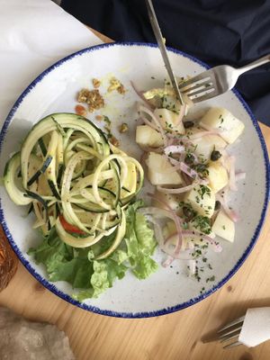 Bunless veggie burger (vegan)  at SHE Bio Bistro in Sibenik