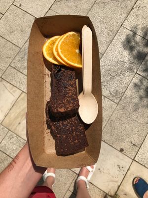 Vegan brownie (take away)  at SHE Bio Bistro in Sibenik
