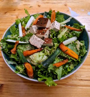 Tofu and millet. Good but left hungry.  at SHE Bio Bistro in Sibenik