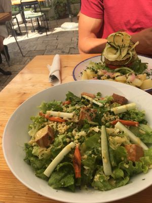 Delicious lunch here. We had the veggie burger a goddess bowl 😻 shared them and were very pleased   at SHE Bio Bistro in Sibenik