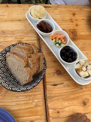 Vegan platter at SHE Bio Bistro in Sibenik