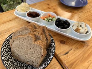 Vegan platter at SHE Bio Bistro in Sibenik