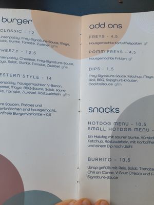 Burger&Snacks at Ich Bin So Frey in Landau