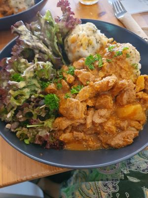 Goulash special of a week  in September very yummy at Ich Bin So Frey in Landau