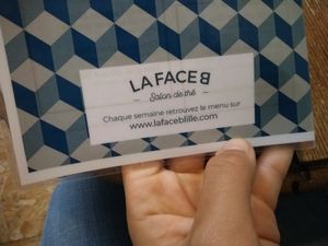 Menu at La Face B in Lille