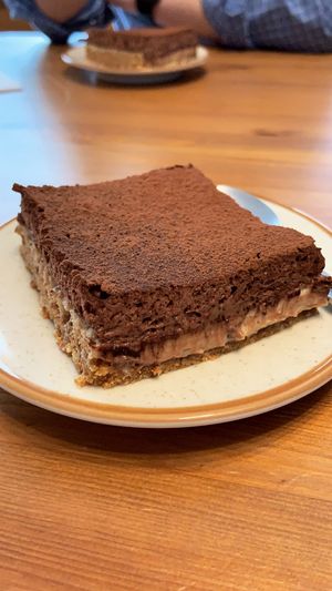 Speculoos and chocolate tart. at La Face B in Lille