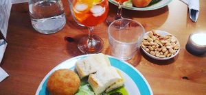 Vegan arancini at La Face B in Lille