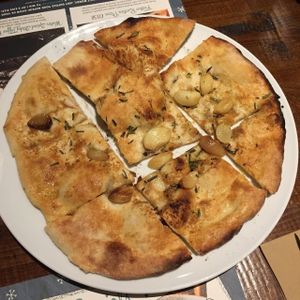 Vegan garlic bread at Zizzi in Kingston Upon Thames